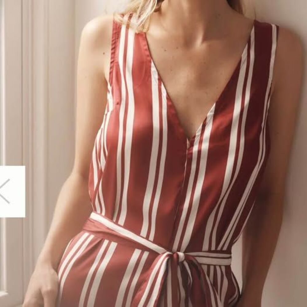 NWT anthro silk romper pjs